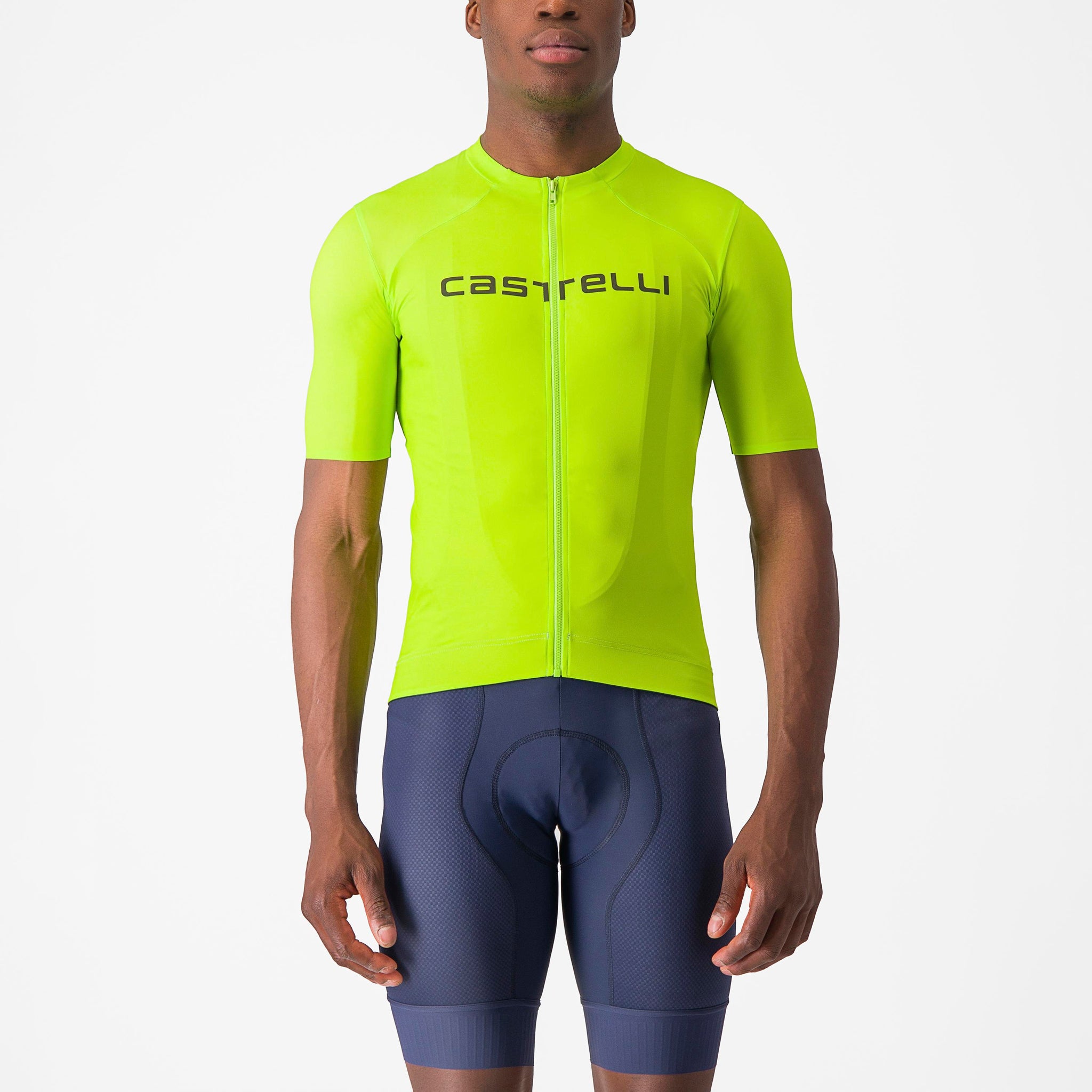 Castelli Prologo Lite Jersey – Electric lime/Deep green