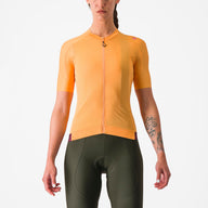 Castelli Espresso W Jersey – Soft orange/Deep bordeaux