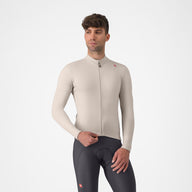 Castelli Espresso Thermal Jersey – clay/dark gray