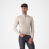 Castelli Espresso Thermal Jersey – clay/dark gray