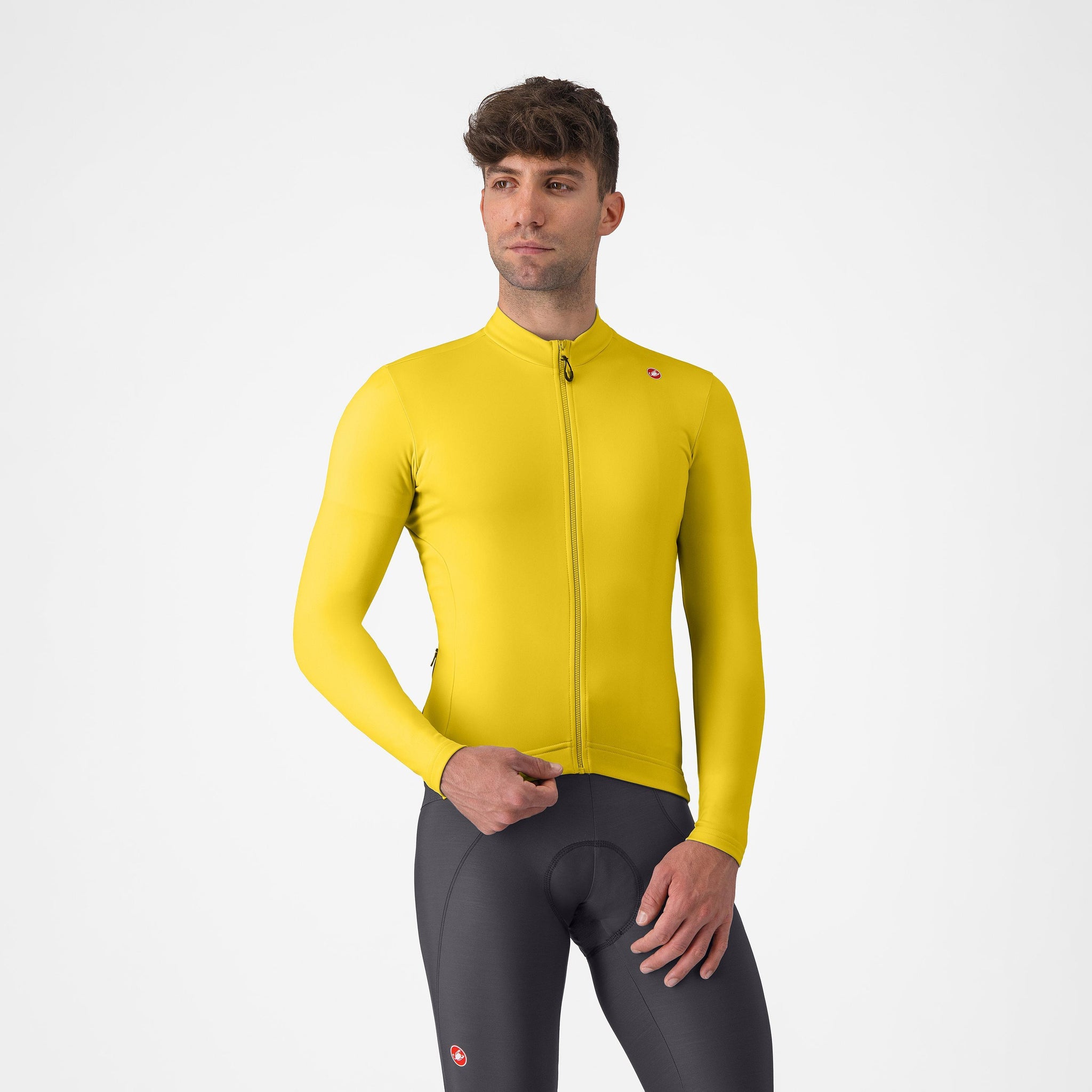 Castelli Espresso Thermal Jersey – mango mojito/dark gray