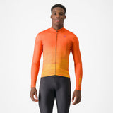 Castelli Unlimited Thermal Jersey – orange rust/goldenrod