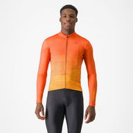 Castelli Unlimited Thermal Jersey – orange rust/goldenrod