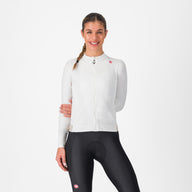 Castelli Espresso Thermal W Jersey – ivory/silver moon