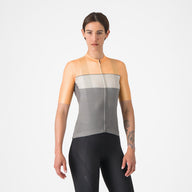 Castelli Elegante Jersey – gunmetal gray/silver moon-soft orange