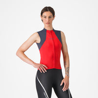Castelli Sole Sleeveless Jersey – hibiscus/twilight blue
