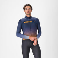 Castelli Apice Thermal Jersey – belgian blue/vivid orange/winter sky