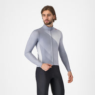 Castelli Amplify Thermal Jersey – vortex gray/silver gray/white