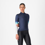 Castelli Corso Thermal Jersey – belgian blue/silver gray/pool blue