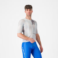 Castelli Aero Race 8S Jersey – silver gray/smoky gray