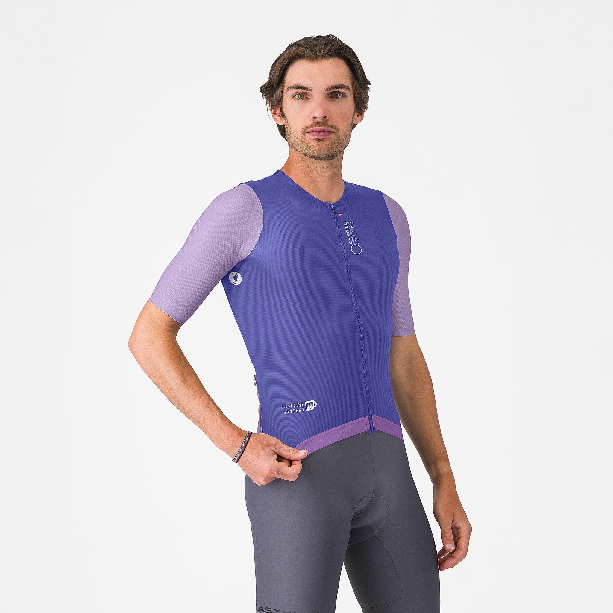 Castelli Corretto Jersey – ultraviolet/purple mist/white