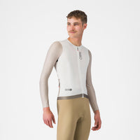 Castelli Corretto LS Jersey – ivory/clay/black