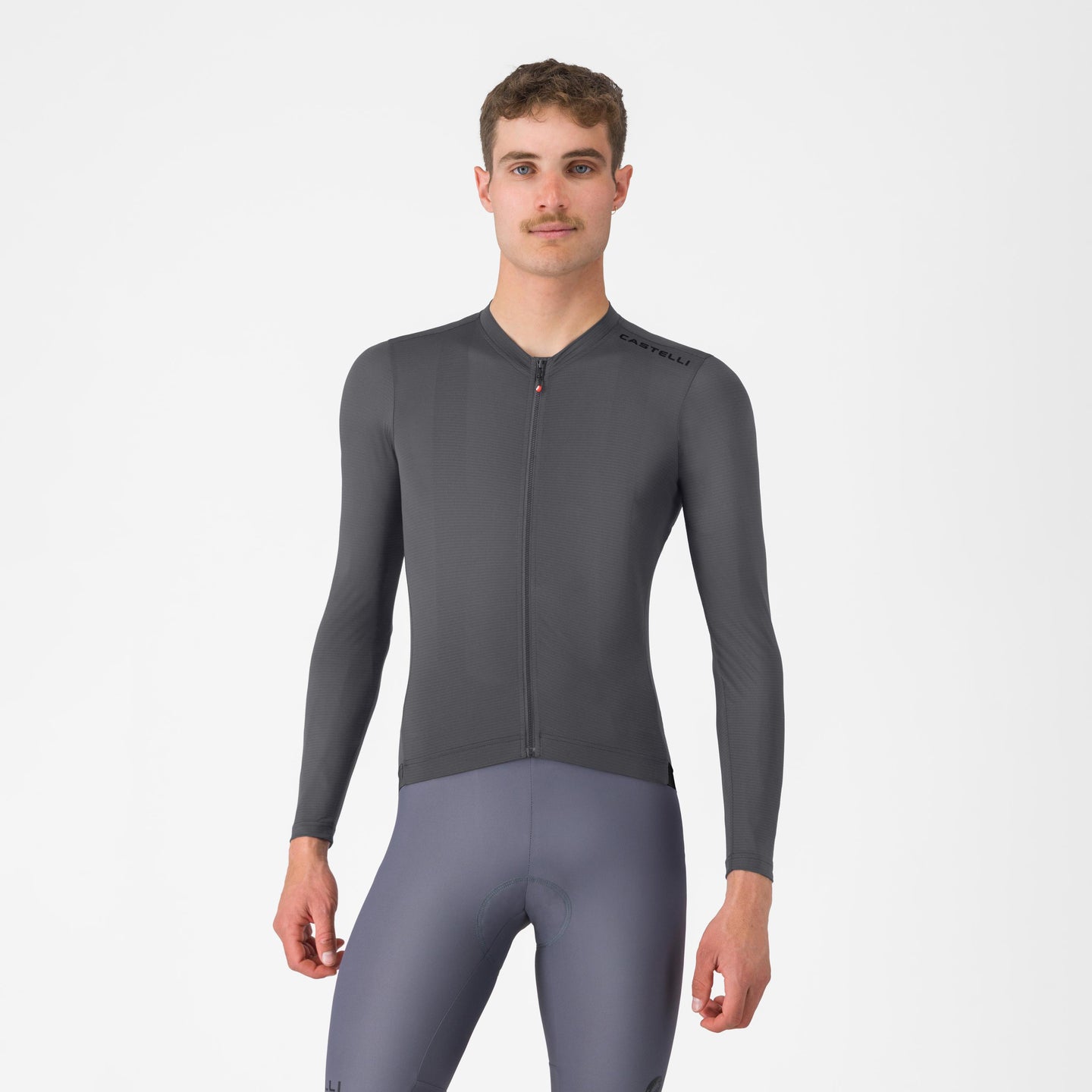 Castelli Espresso 2 LS Jersey – smoky gray