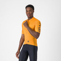 Castelli Entrata Apex Jersey – vivid orange/twilight blue