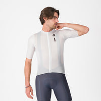 Castelli Drittone Logo Jersey – White/Black