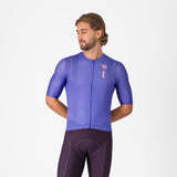 Castelli Drittone Logo Jersey – ultraviolet/rosa giro