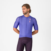Castelli Drittone Logo Jersey – ultraviolet/rosa giro