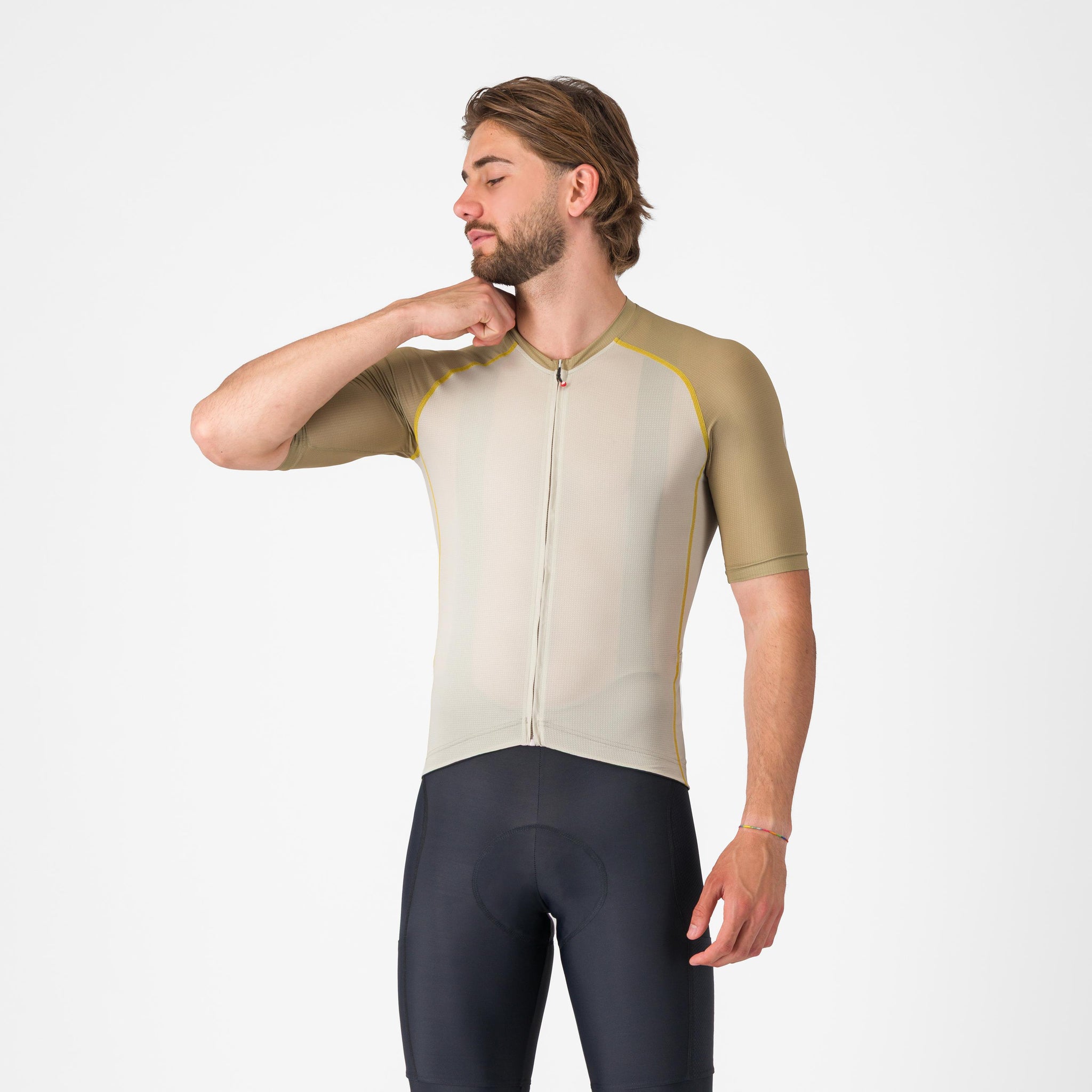 Castelli Unlimited Endurance 3 Jersey – silver moon/elmwood/mango mojito
