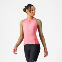 Castelli Corretto W Long Sleeve Jersey – rosa giro/elmwood