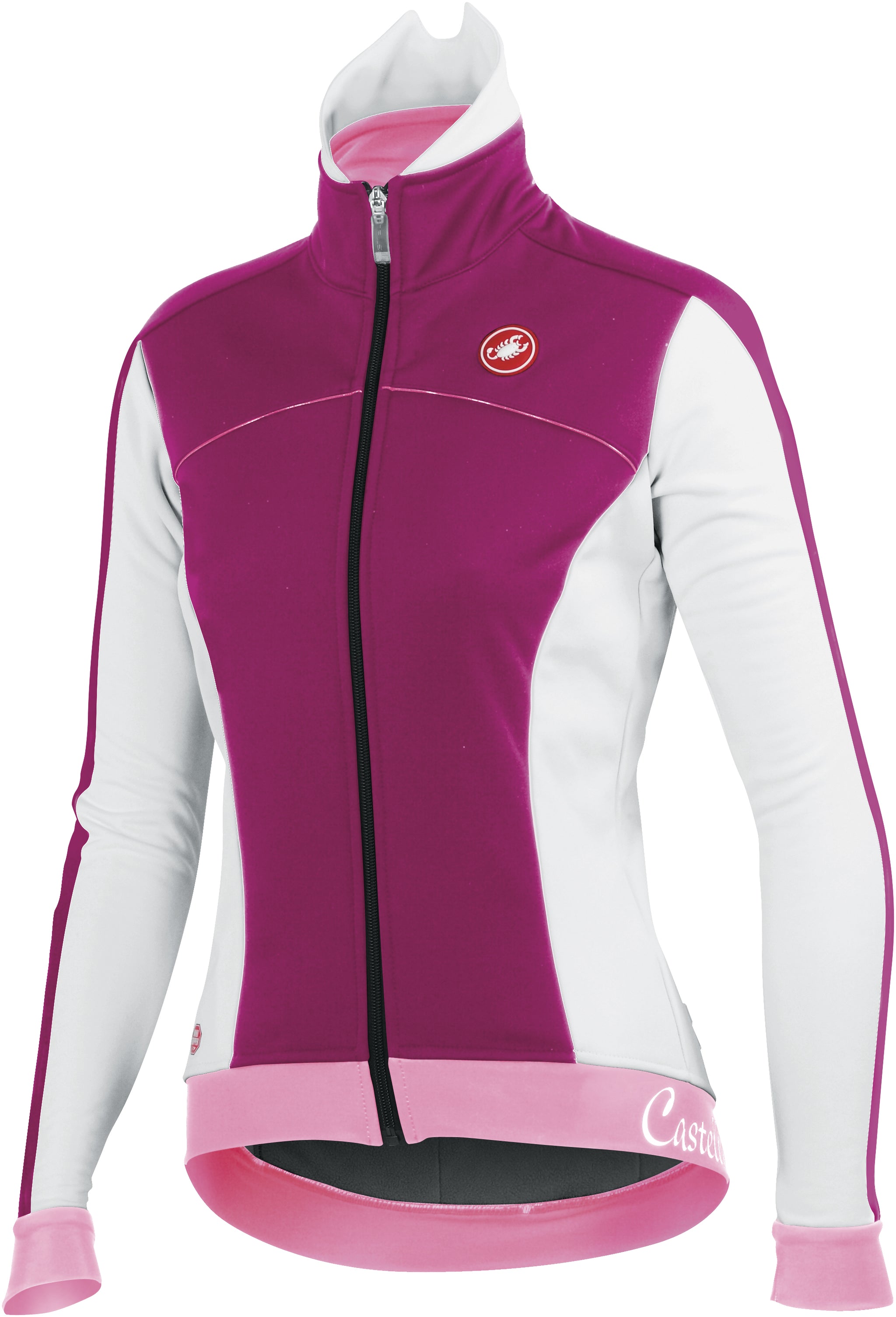 Castelli Viziata Women's Jacket – Magenta/Wht