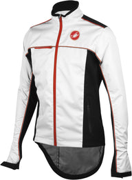 Castelli Sella Rain Jacket – White/Black