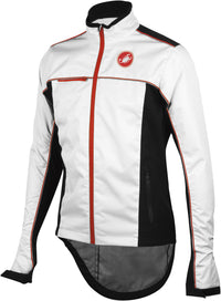 Castelli Sella Rain Jacket – White/Black