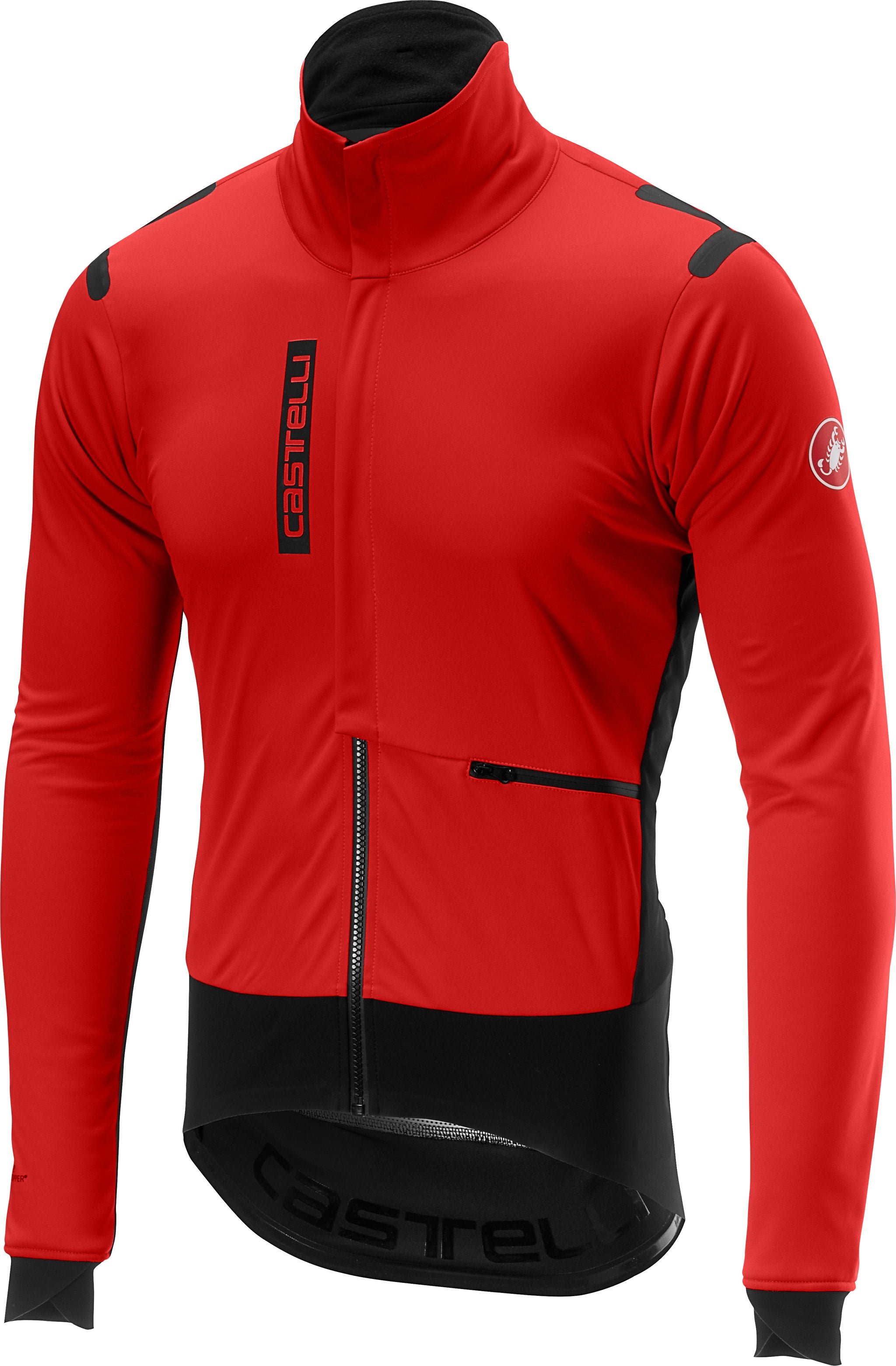 Castelli Alpha ROS Jacket – Red/Black