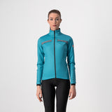 Castelli Dinamica Jacket – teal blue/silver reflex