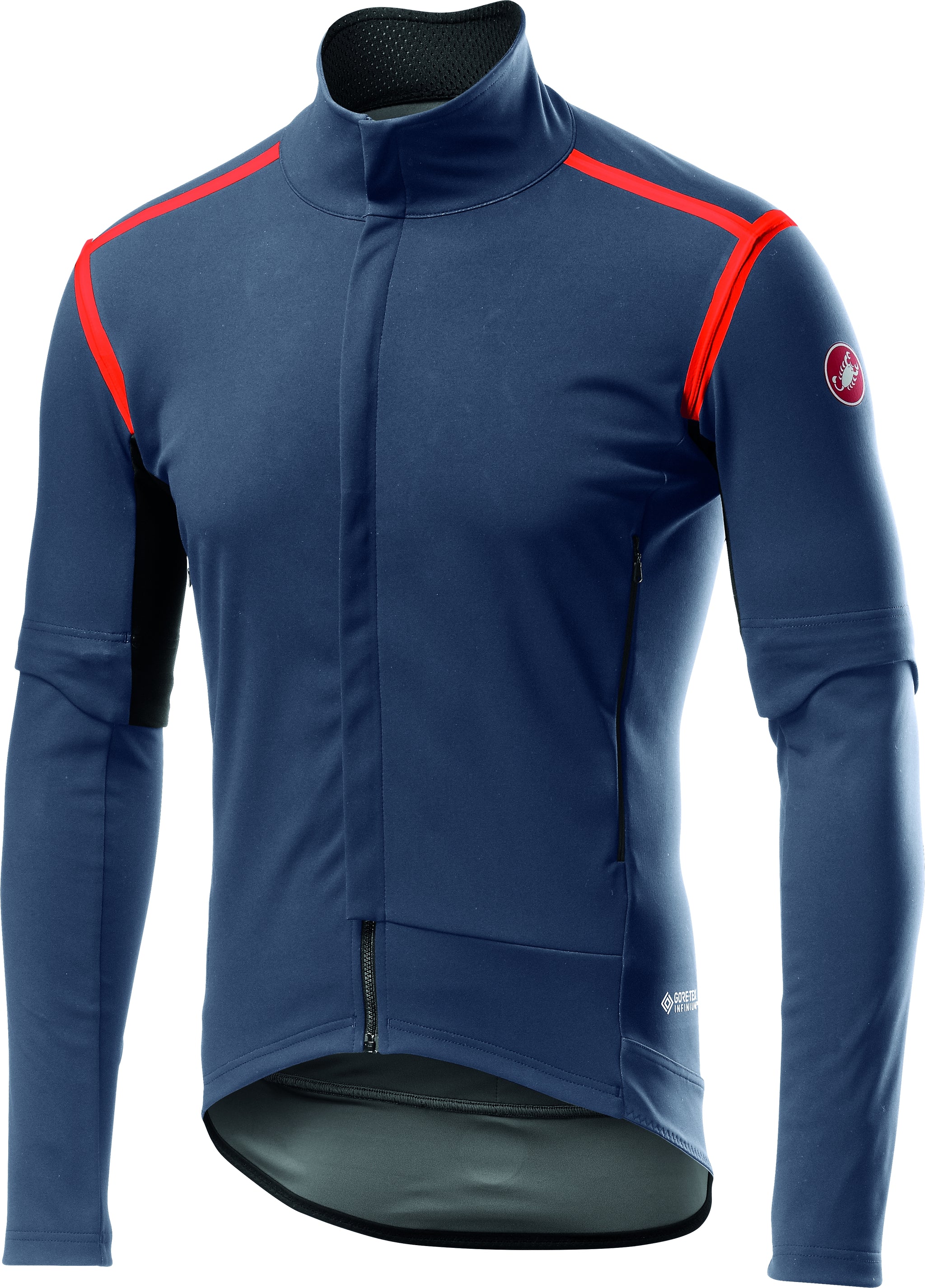 Castelli Perfetto RoS Convertible Jacket – dark steel blue