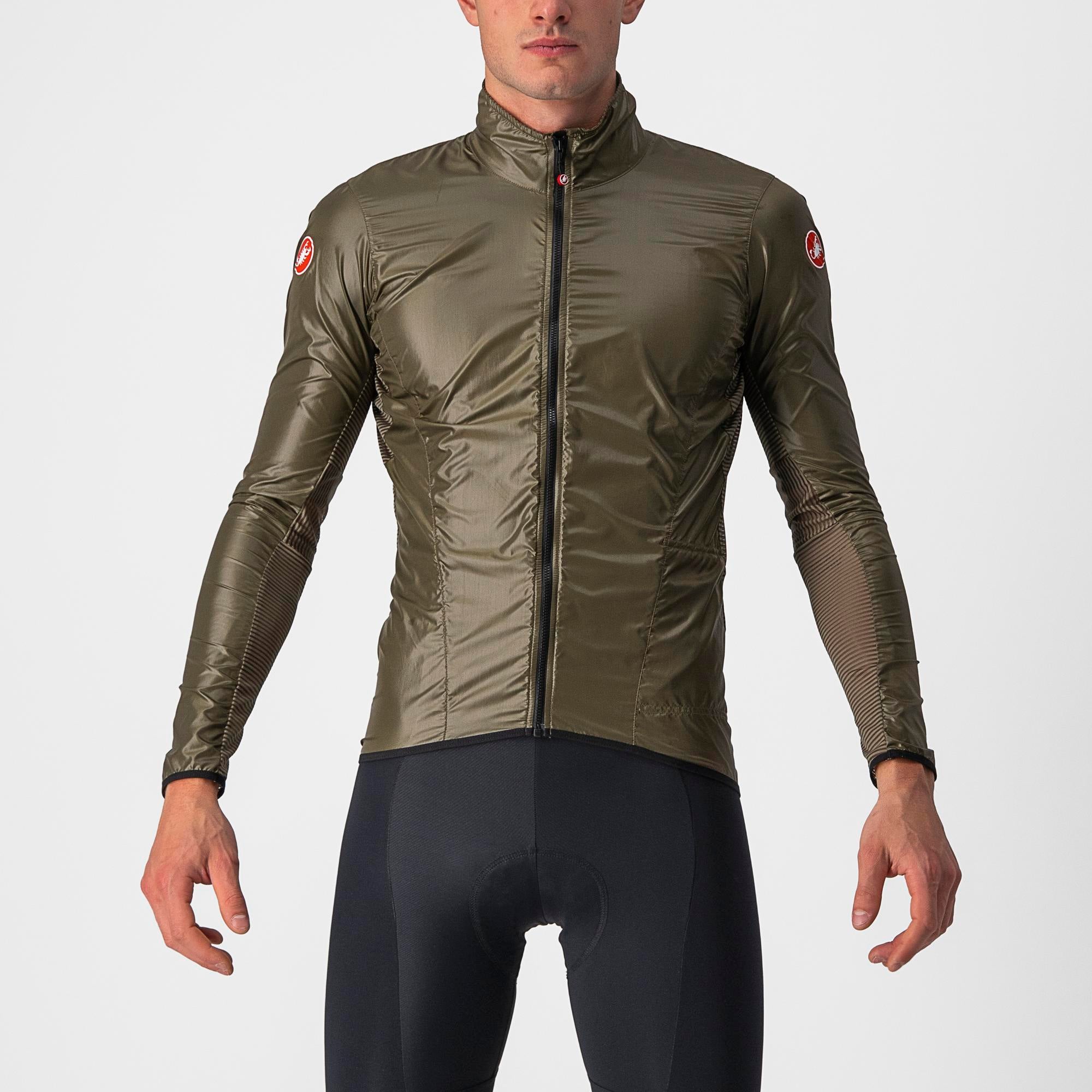 Castelli Aria Shell Jacket – moss brown