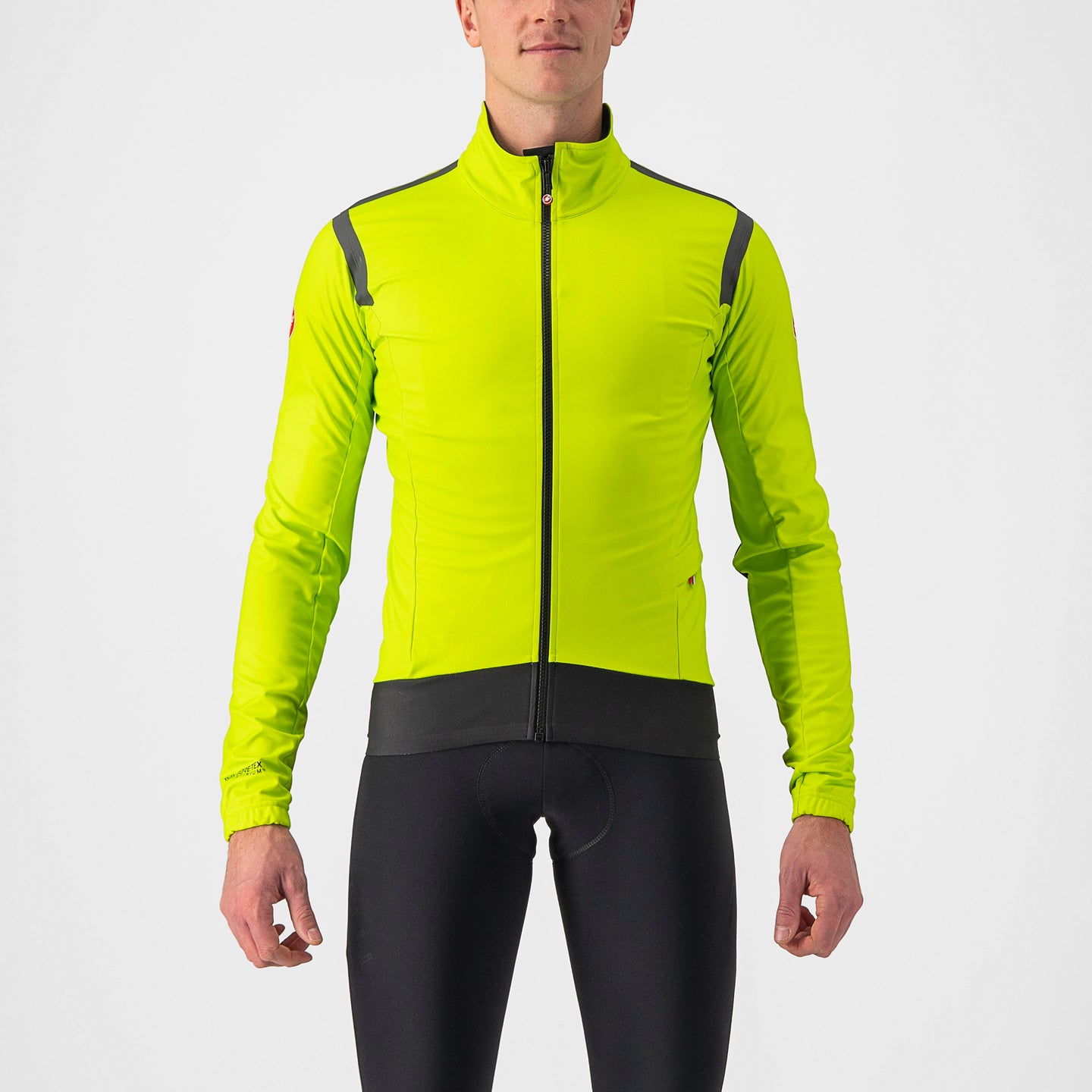 Castelli Alpha RoS 2 Light Jacket – electric lime/dark gray -black