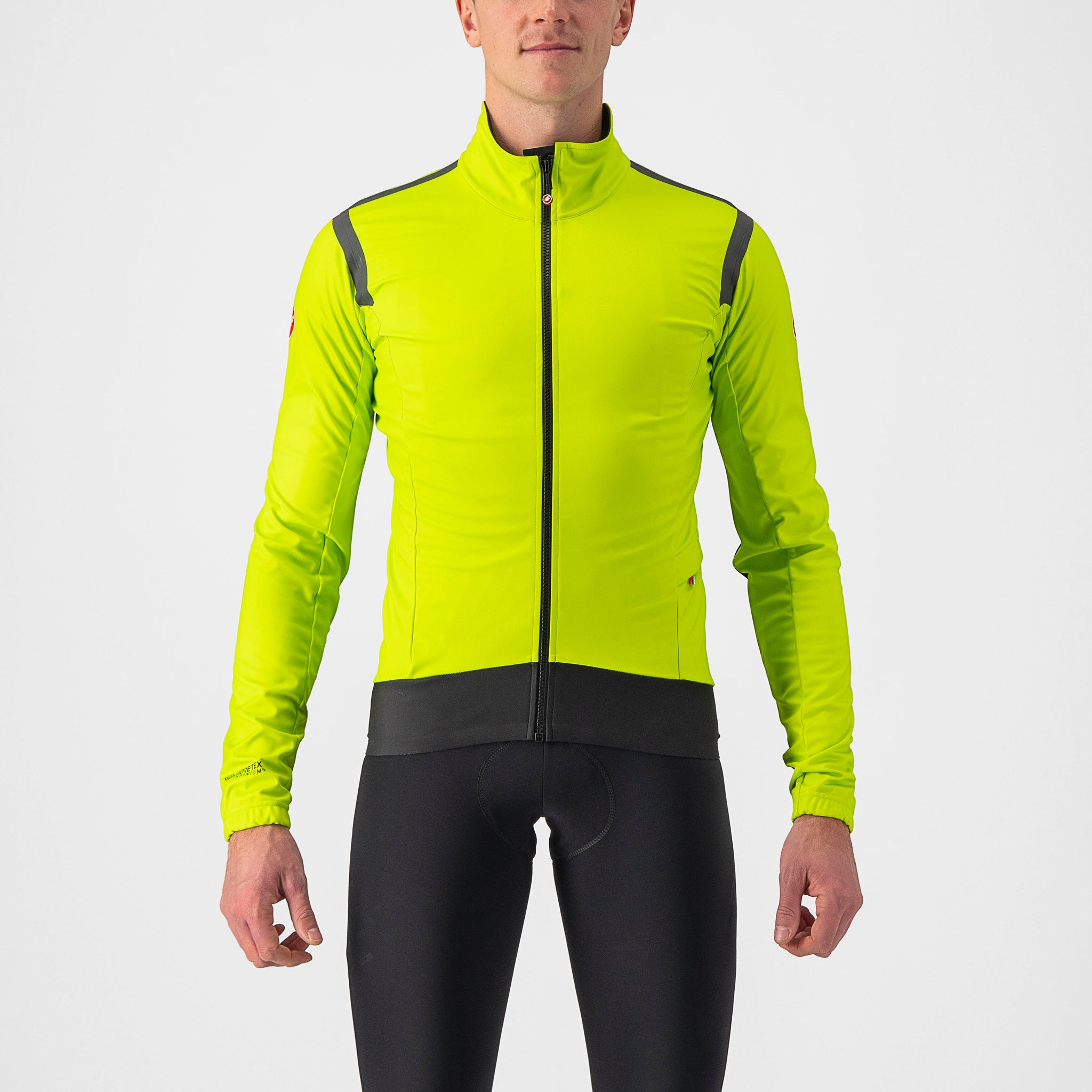 Castelli Alpha RoS 2 Light Jacket – electric lime/dark gray -black