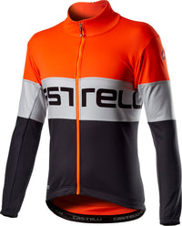 Castelli Prologo Jacket – orange silver gray dark gray