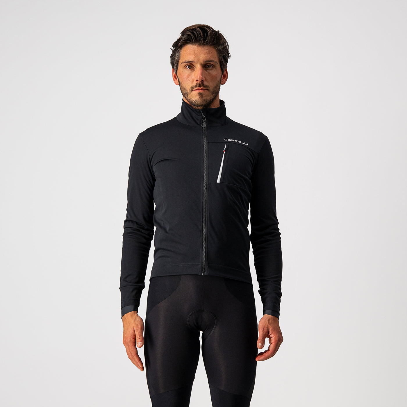 Castelli Go Jacket – light black/white