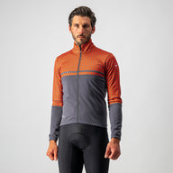 Castelli Finestre Jacket – dark gray/fiery red -dark green