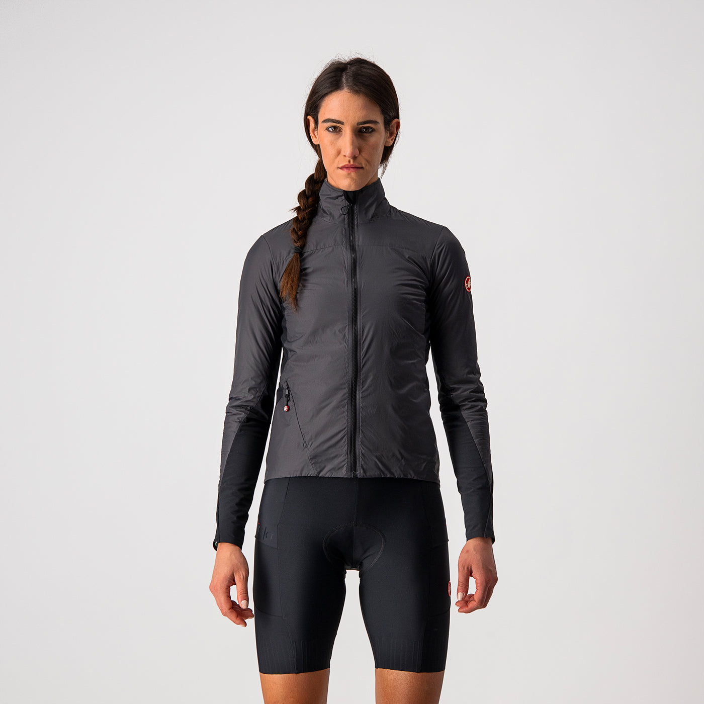 Castelli Unlimited W Puffy Jacket – dark gray/black -light gray