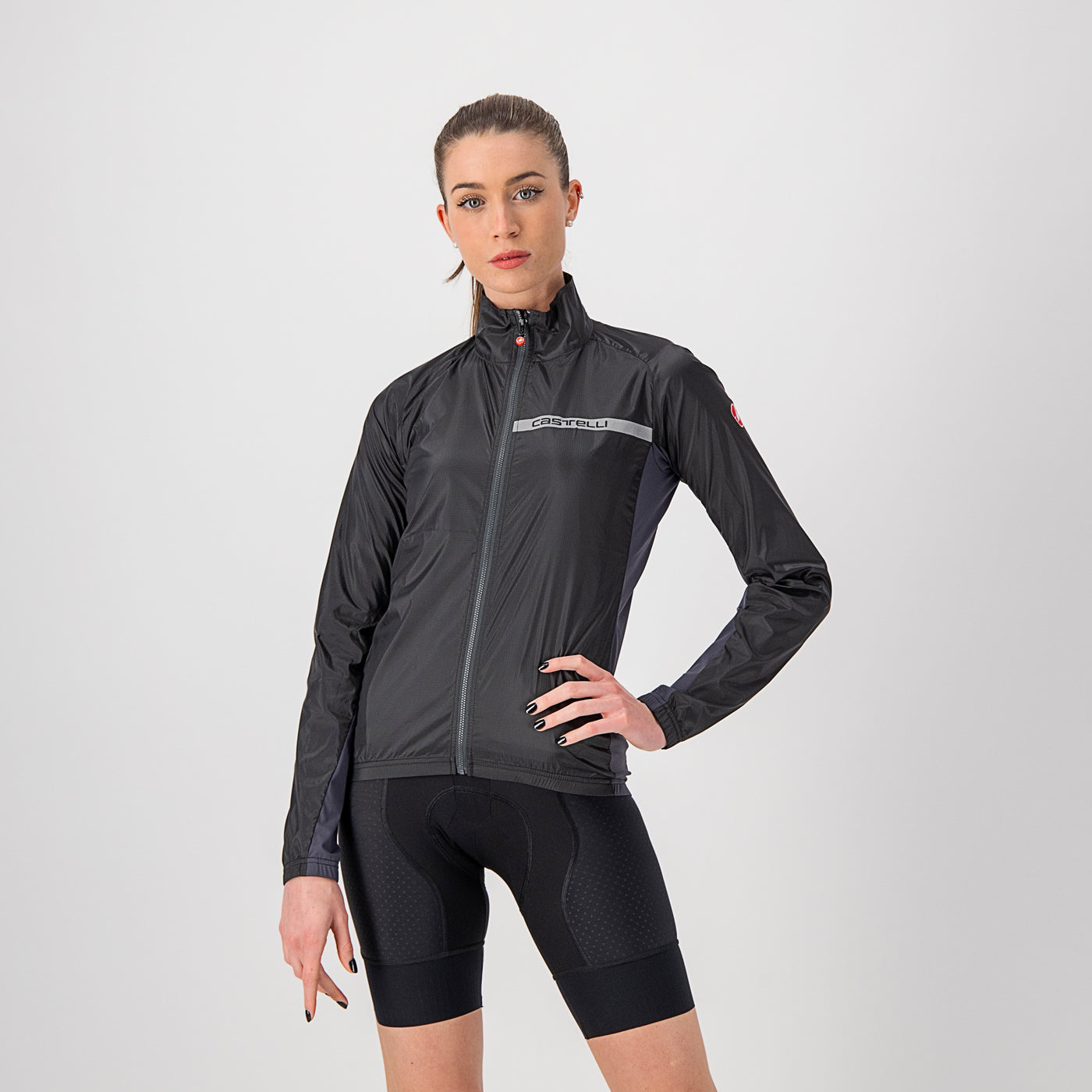 Castelli Squadra Stretch  W Jacket – light black/dark gray