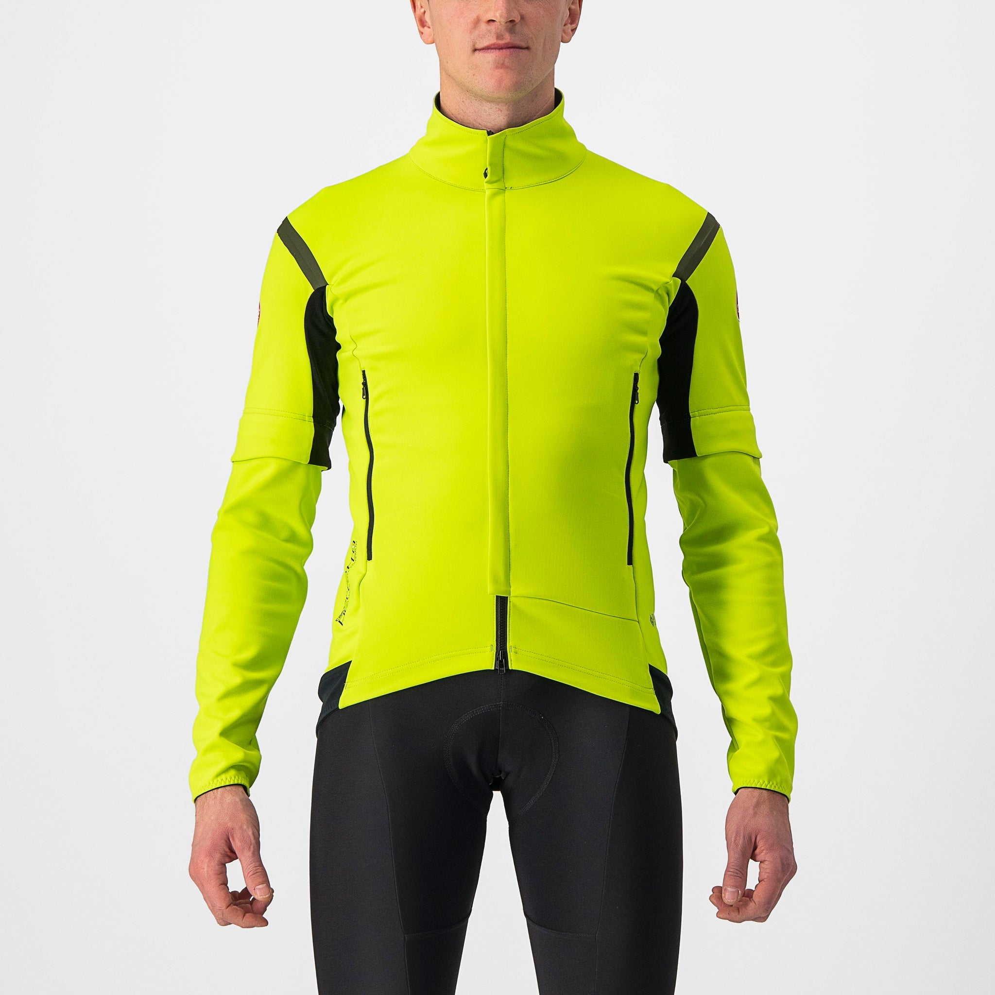 Castelli Perfetto RoS 2 Convertible Jacket – electric lime/dark gray