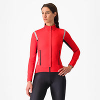 Castelli Perfetto RoS 2 W Jacket – hibiscus/silver reflex