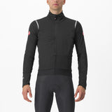 Castelli Alpha Doppio RoS Jacket – Light black/Silver reflex-dark gray