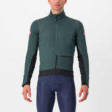 Castelli Alpha Doppio RoS Jacket – Rover green/Black reflex-silver gray