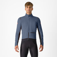 Castelli Alpha Doppio RoS Jacket – twilight blue/silver reflex-silver gray