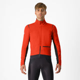Castelli Alpha Doppio RoS Jacket – red ochre/black reflex-black