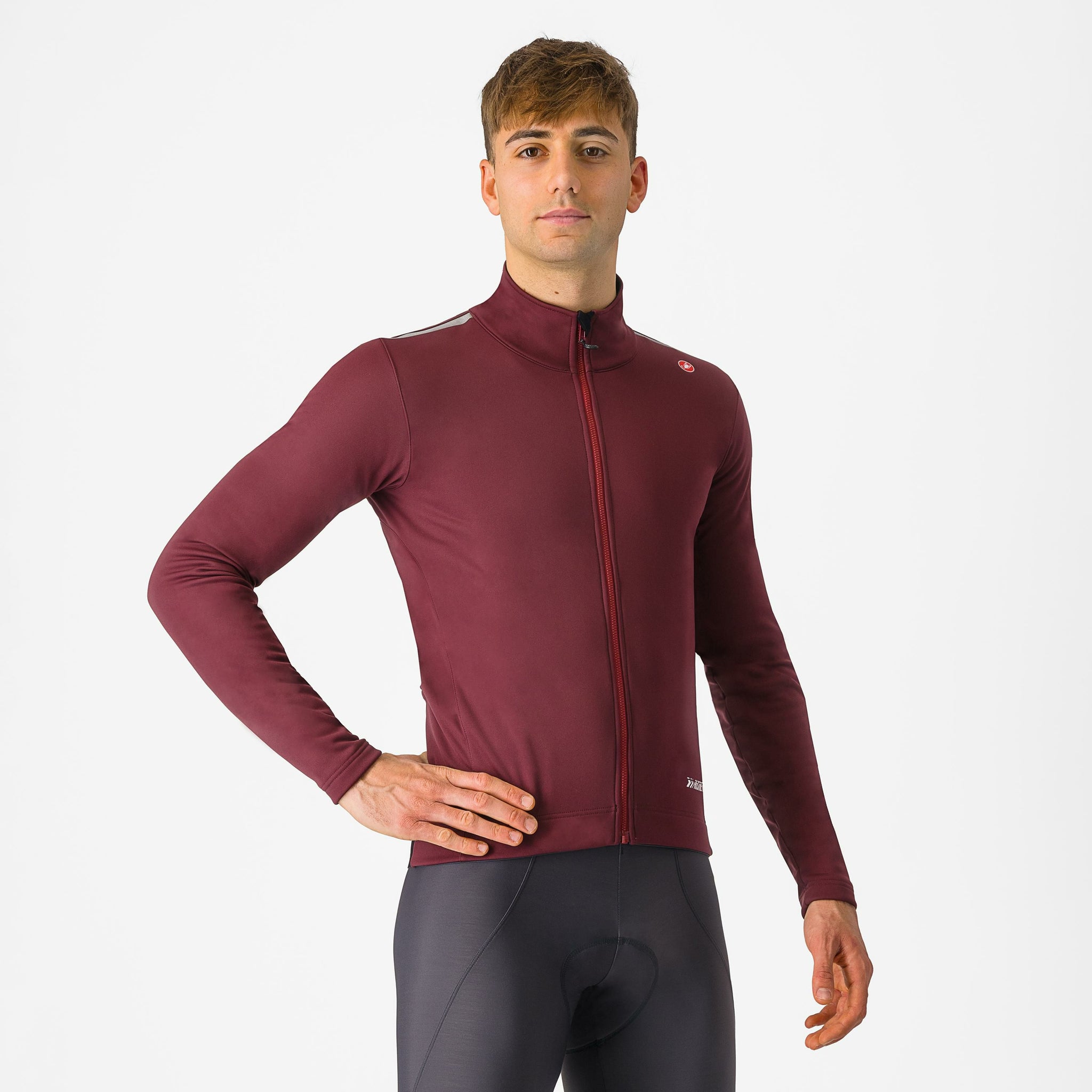 Castelli Espresso Air Jacket – deep bordeaux
