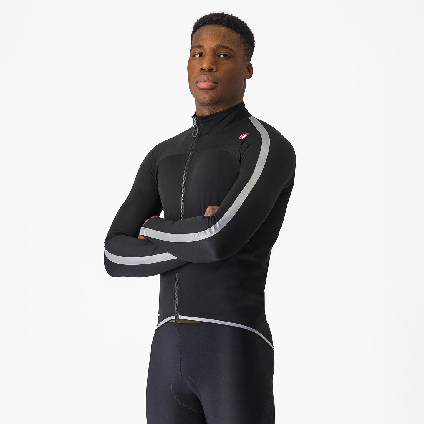 Castelli Ultra Rain Cape – black/silver reflex