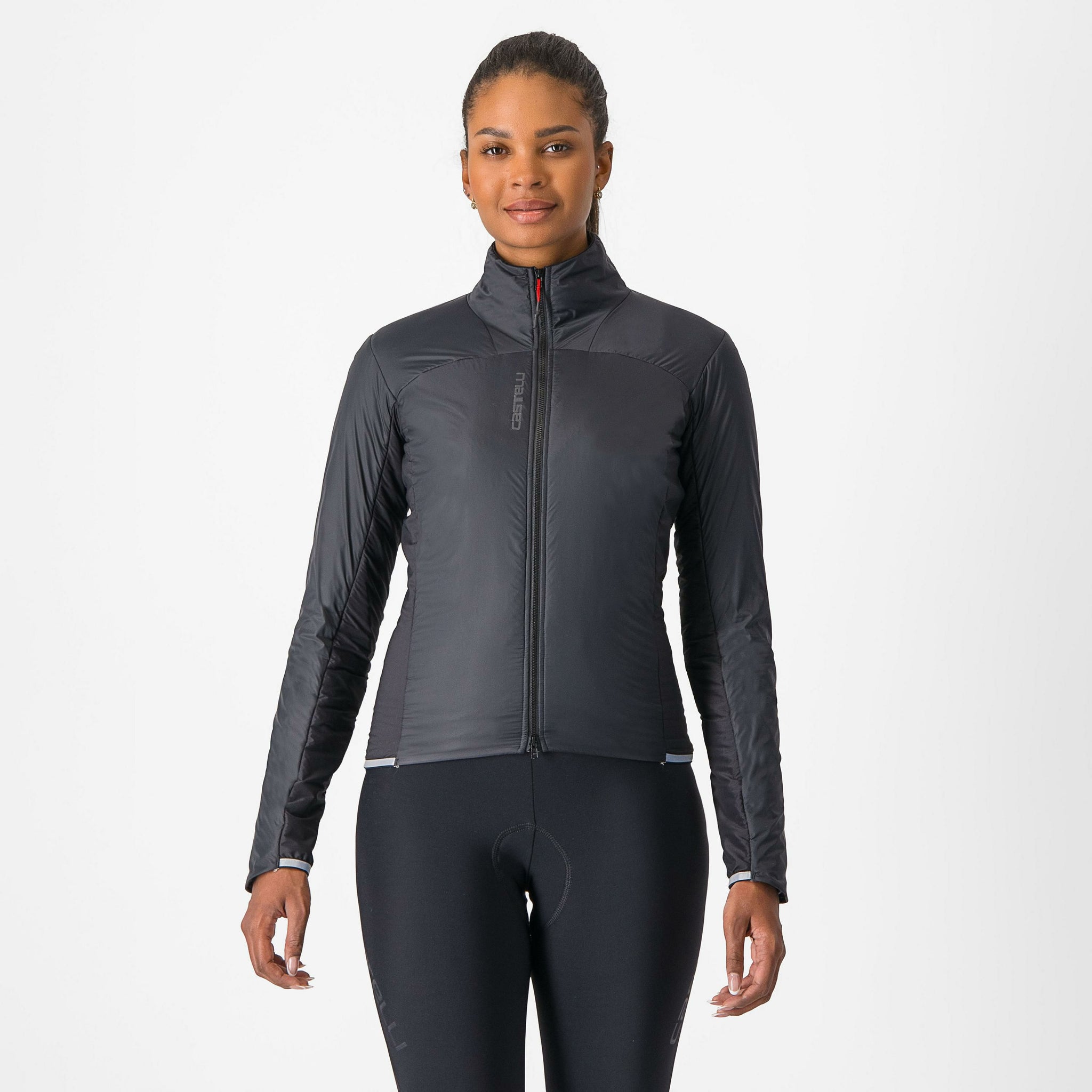 Castelli Fly Direct W Jacket – light black/silver gray