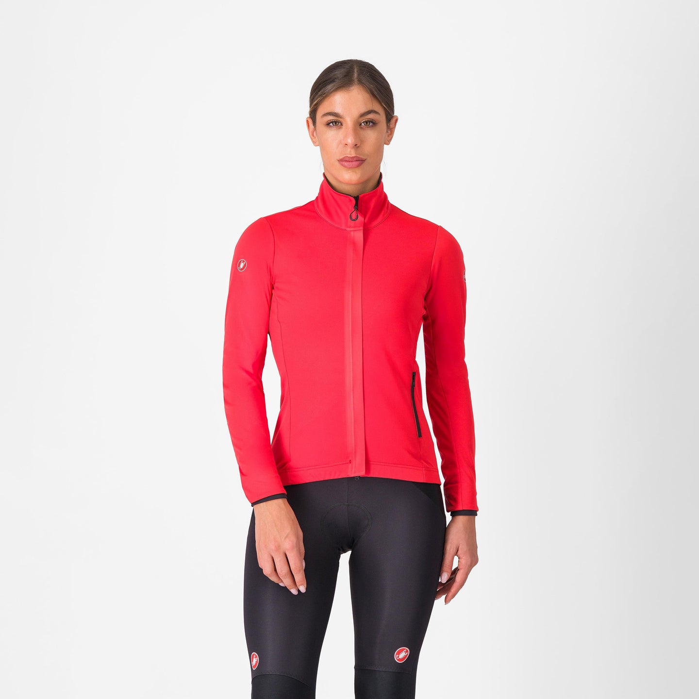 Castelli Alpha 150 W Jacket – hibiscus/black