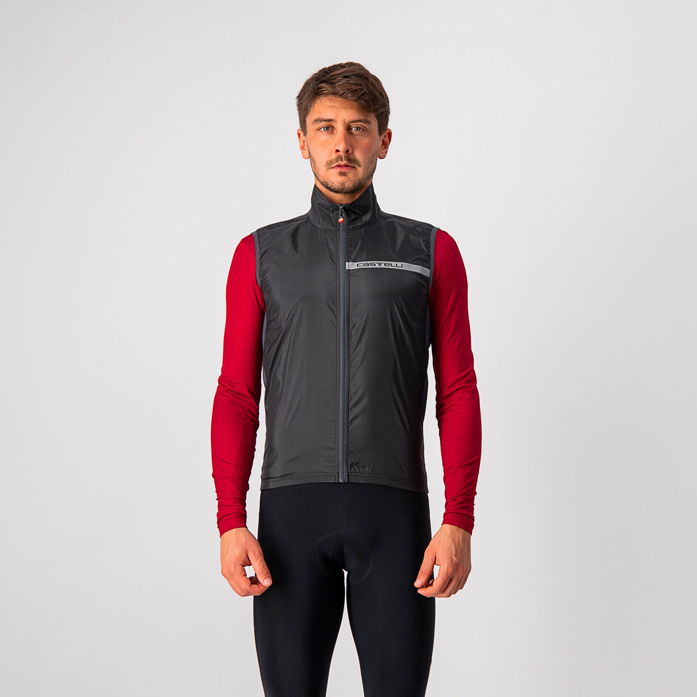 Castelli Squadra Stretch Vest – light black/dark gray