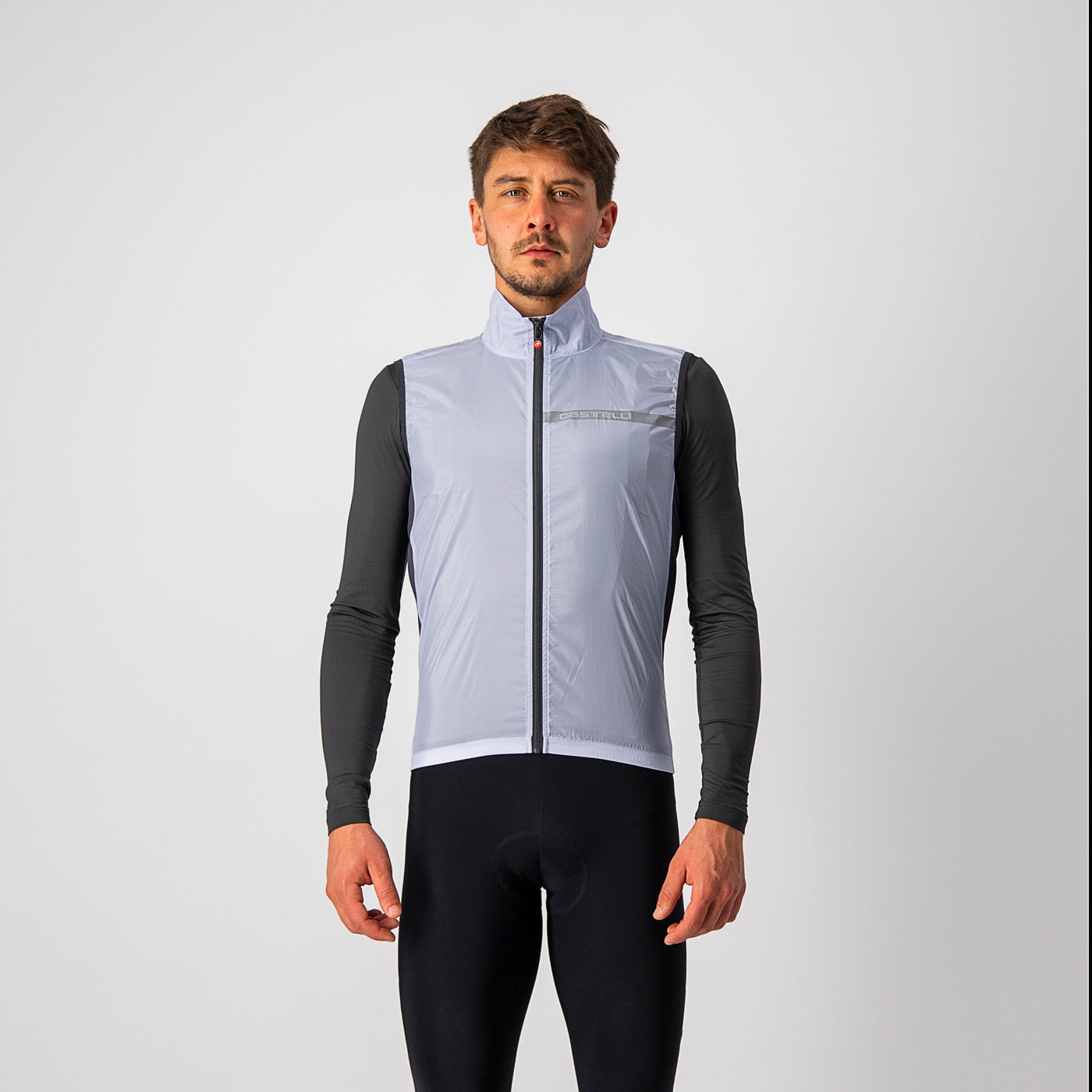 Castelli Squadra Stretch Vest – silver gray/dark gray