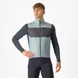 Castelli Unlimited Puffy Vest – defender green/dark gray-electric lime